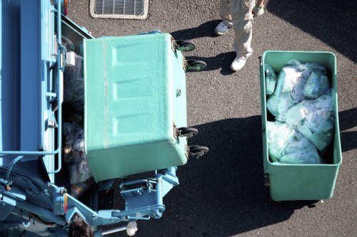 Professional team conducting office clearance in Byfleet