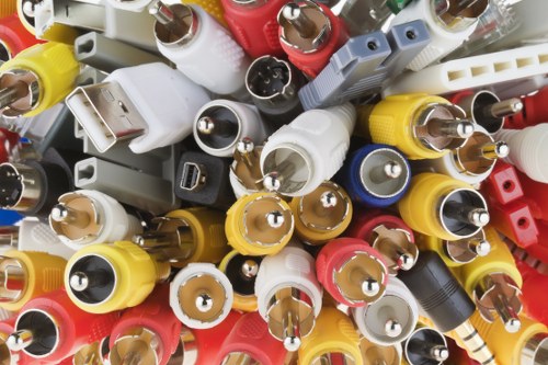 Crew preparing items for charity donation in a reuse area